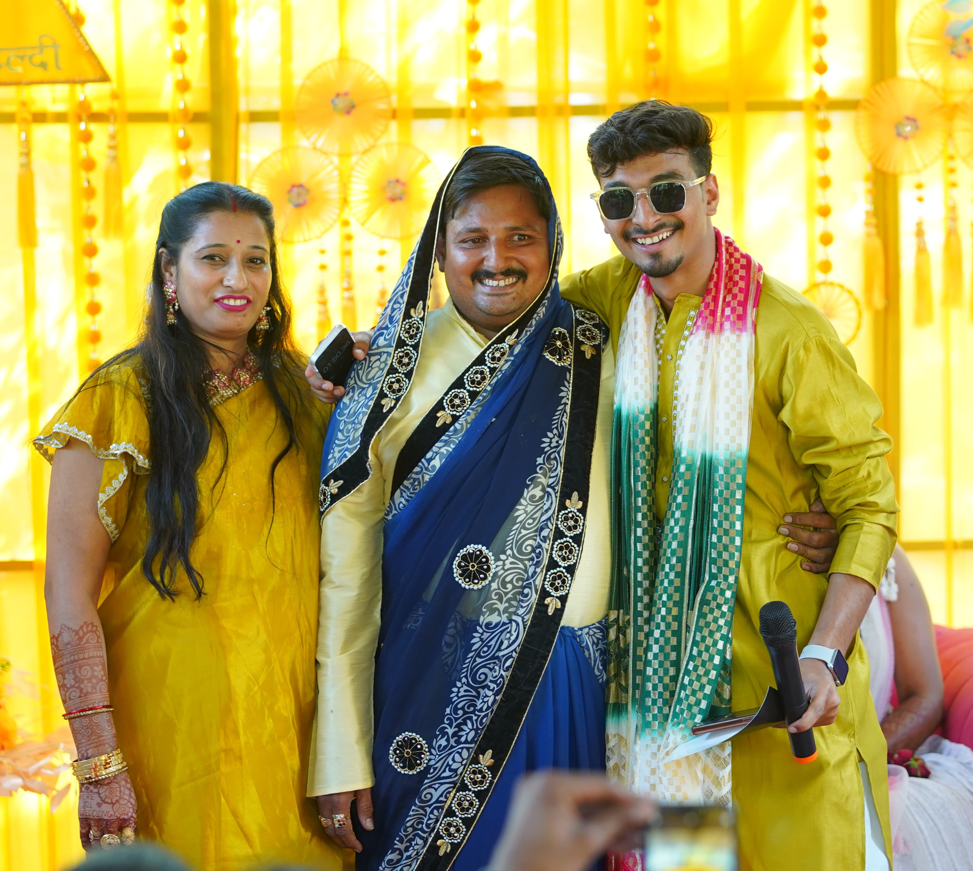 Haldi Host Moment